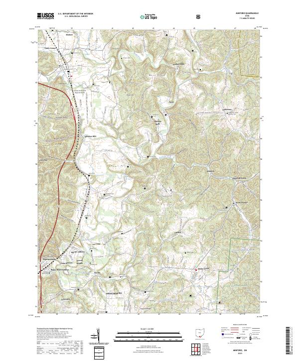 Minford topographic map thumbnail