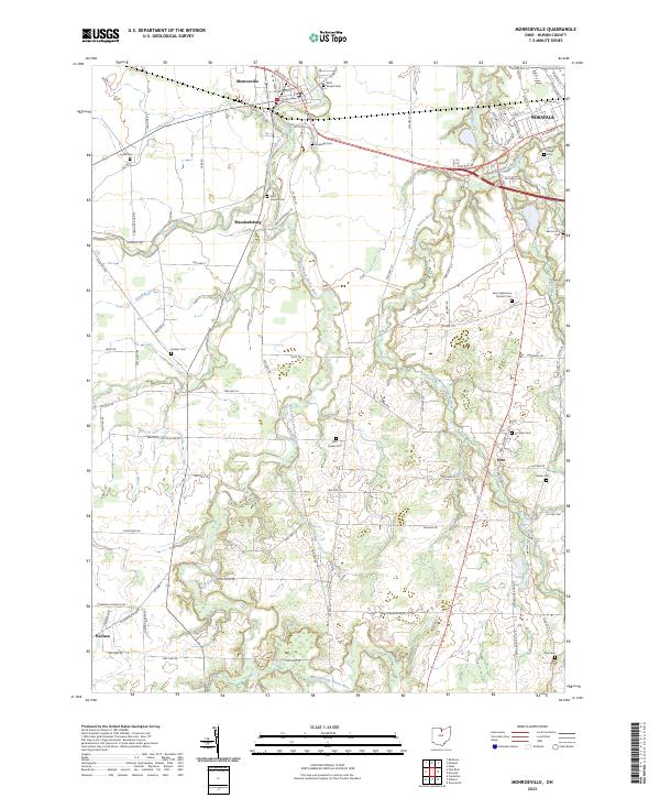 Monroeville topographic map thumbnail