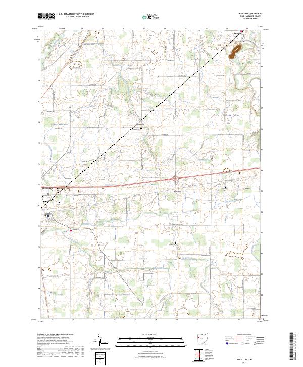 Moulton topographic map thumbnail