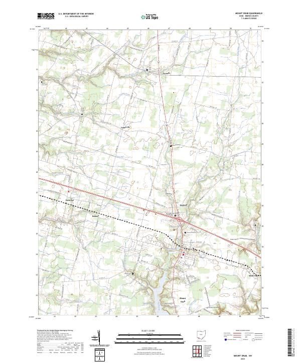 Mount Orab topographic map thumbnail