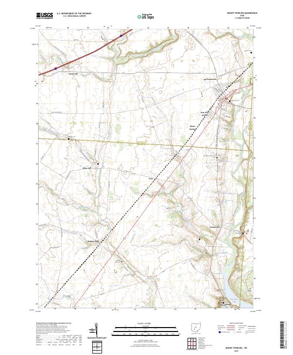 Mount Sterling topographic map thumbnail