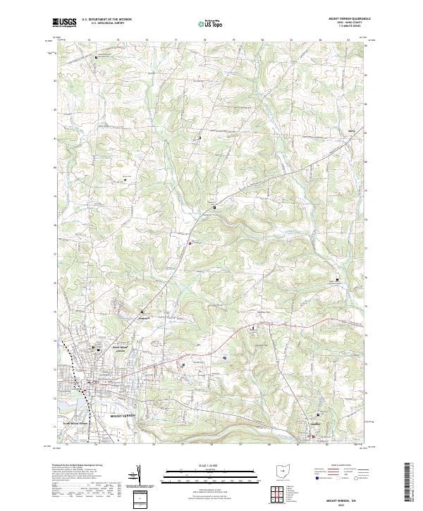 Mount Vernon topographic map thumbnail