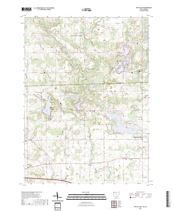 Nettle Lake 2023 topographic map thumbnail