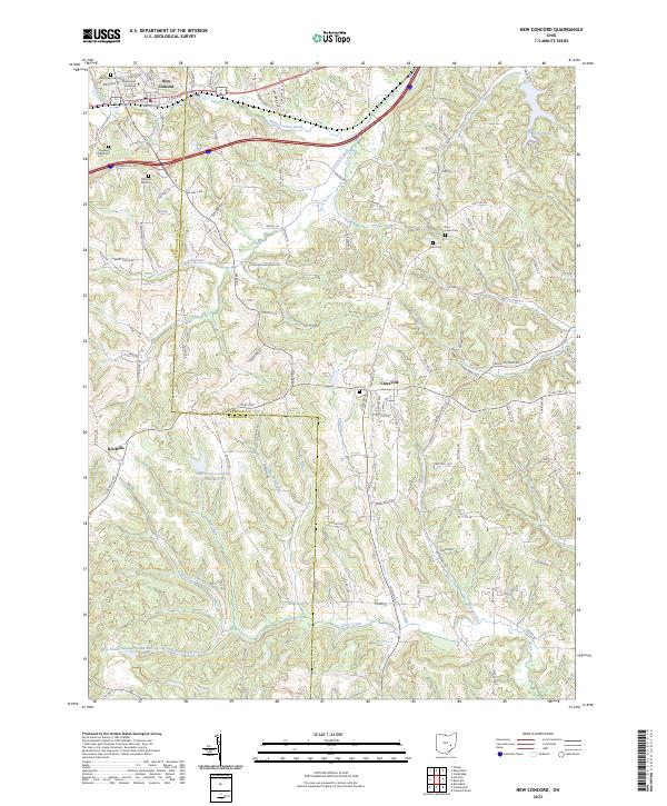 New Concord 2023 topographic map thumbnail