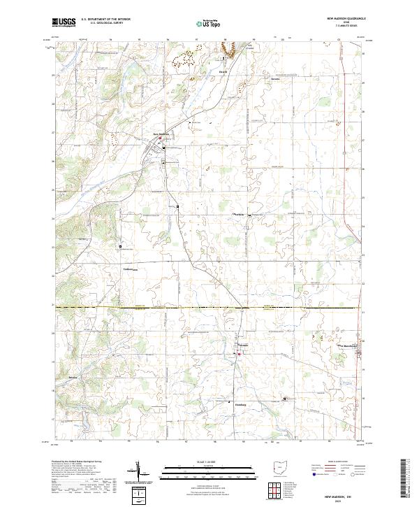 New Madison 2023 topographic map thumbnail