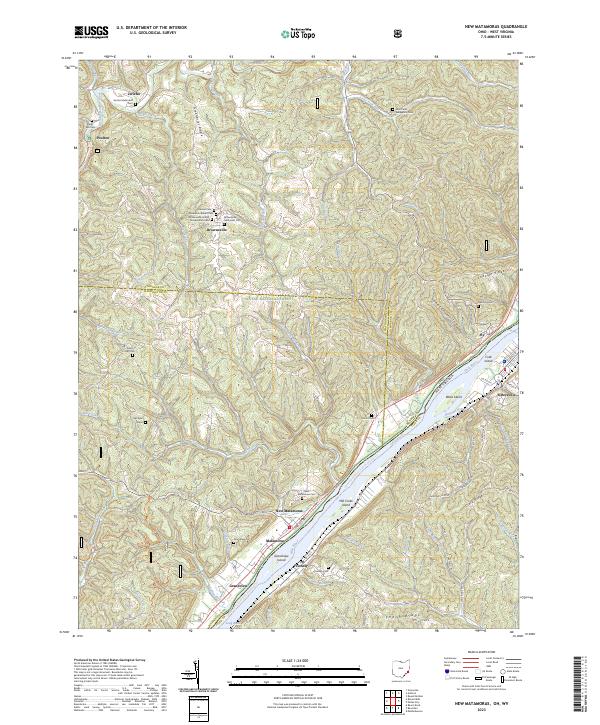 New Matamoras 2023 topographic map thumbnail