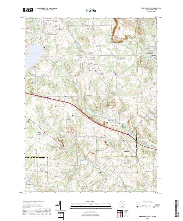 New Middletown 2023 topographic map thumbnail