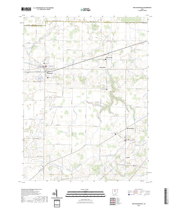 New Washington 2023 topographic map thumbnail