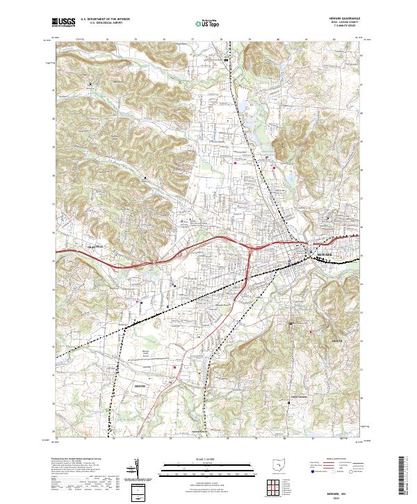 Newark 2023 topographic map thumbnail