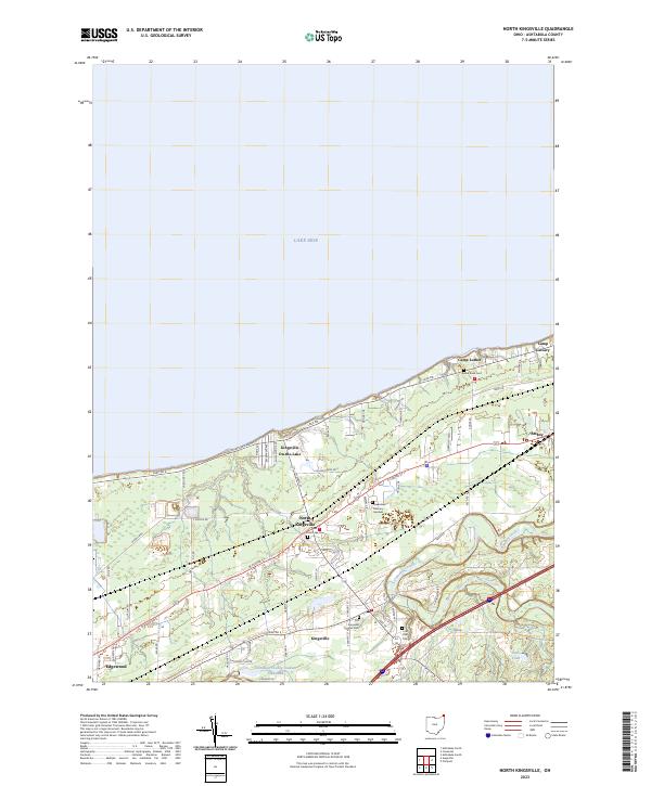 North Kingsville 2023 topographic map thumbnail