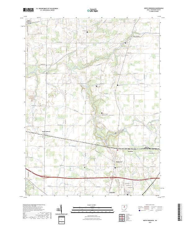 North Robinson 2023 topographic map thumbnail