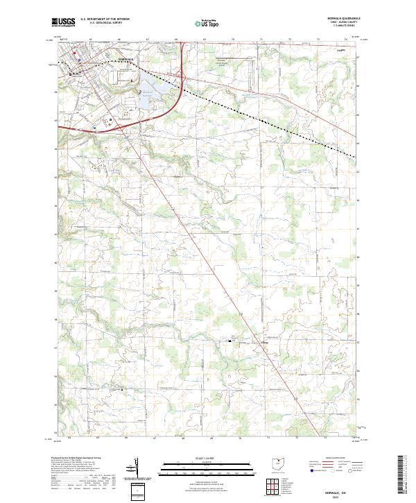 Norwalk 2023 topographic map thumbnail