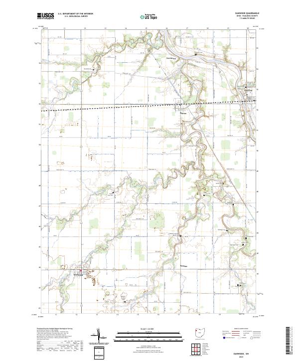 Oakwood 2023 topographic map thumbnail