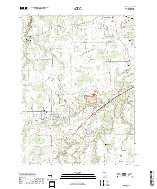 Oberlin 2023 topographic map thumbnail