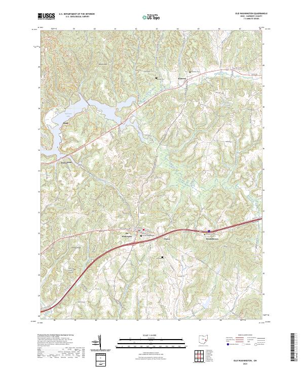 Old Washington 2023 topographic map thumbnail