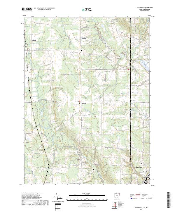 Orangeville 2023 topographic map thumbnail