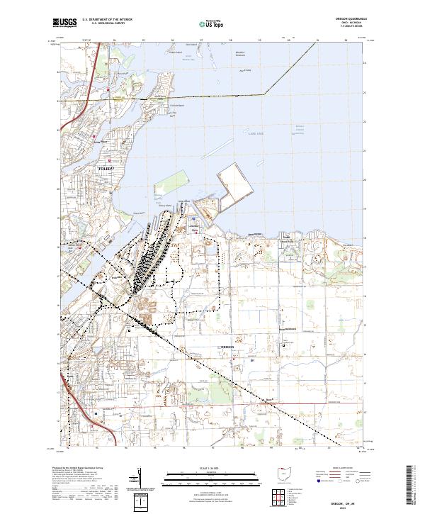 Oregon 2023 topographic map thumbnail