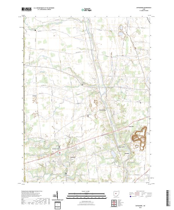 Ostrander 2023 topographic map thumbnail