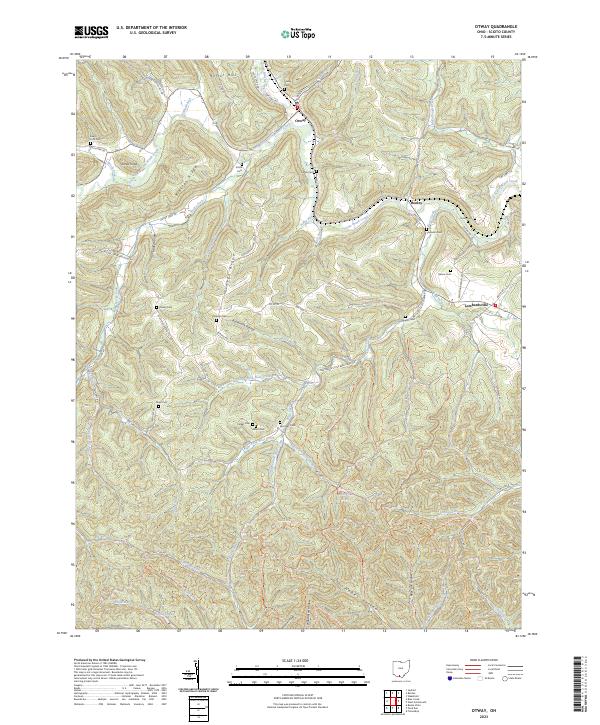 Otway 2023 topographic map thumbnail