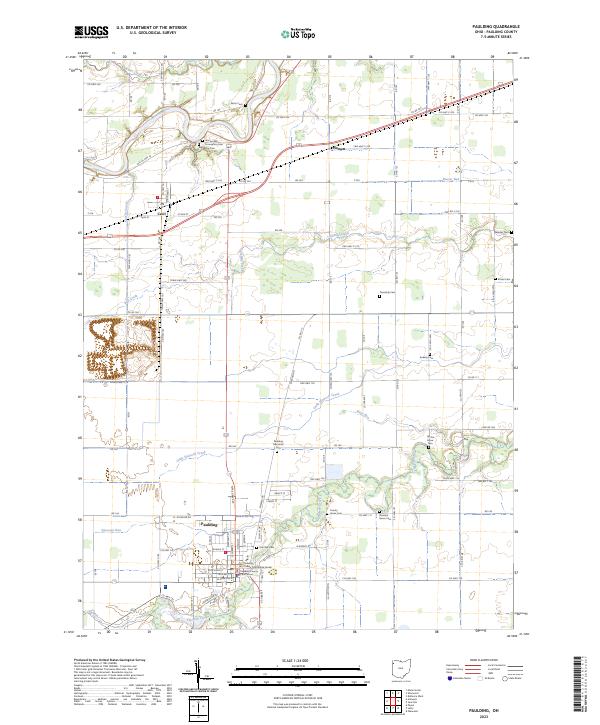 Paulding 2023 topographic map preview