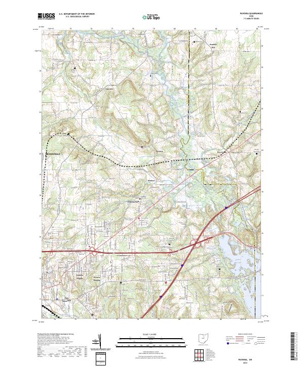 Pavonia 2023 topographic map thumbnail