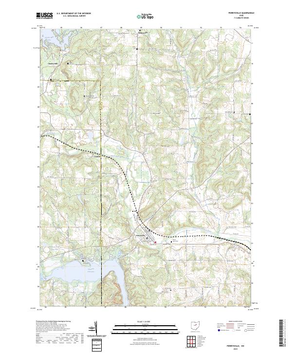 Perrysville 2023 topographic map thumbnail