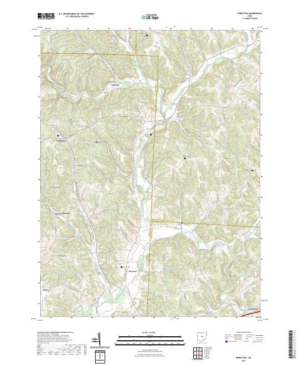 Perryton 2023 topographic map thumbnail