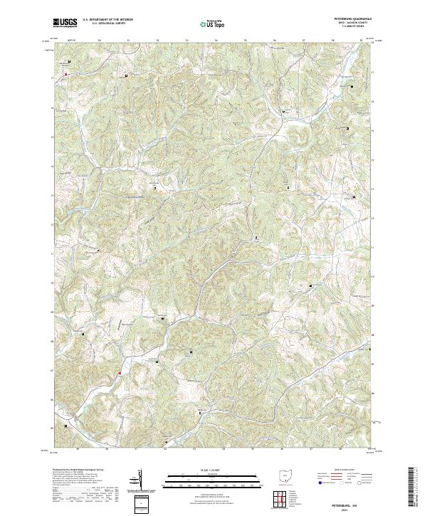 Petersburg 2023 topographic map thumbnail