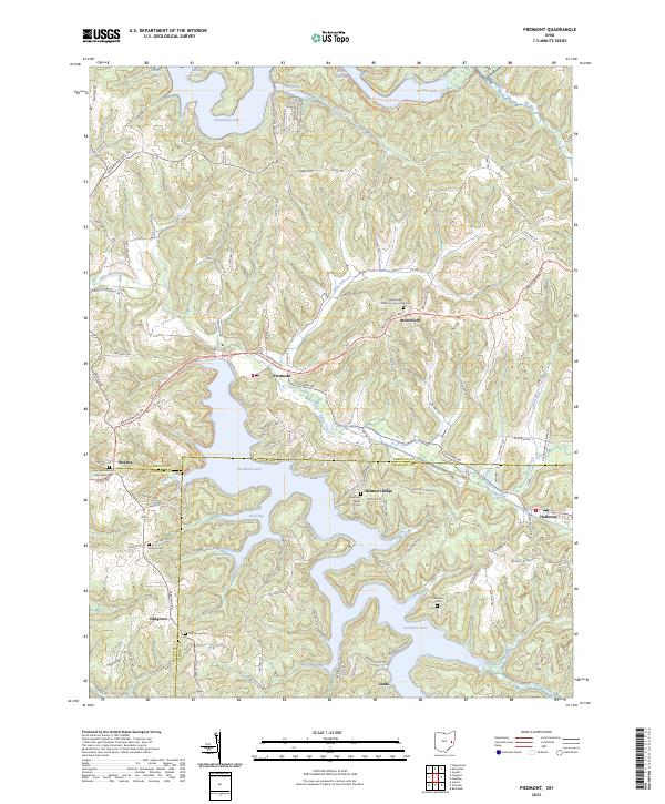 Piedmont 2023 topographic map thumbnail