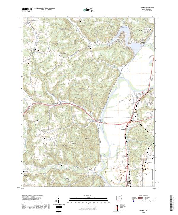 Piketon 2023 topographic map thumbnail