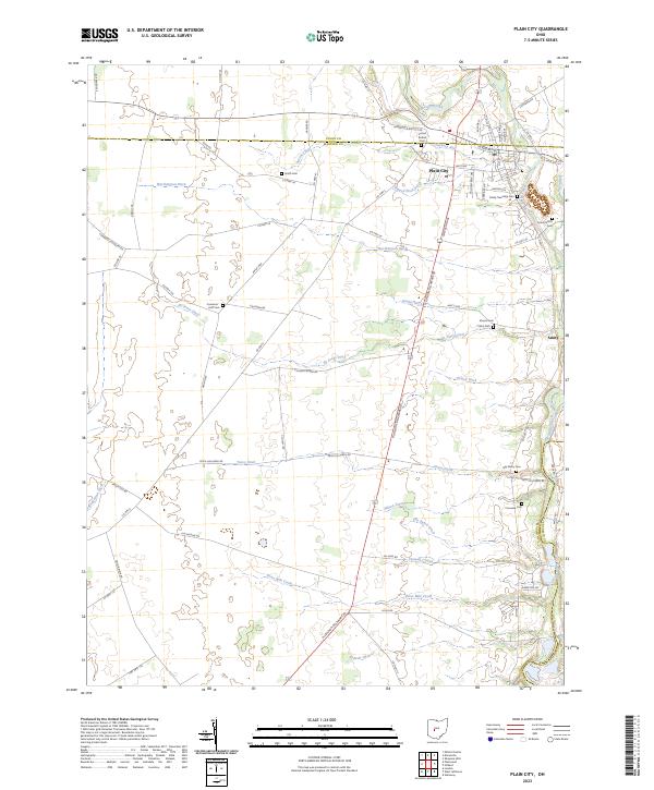 Plain City 2023 topographic map thumbnail