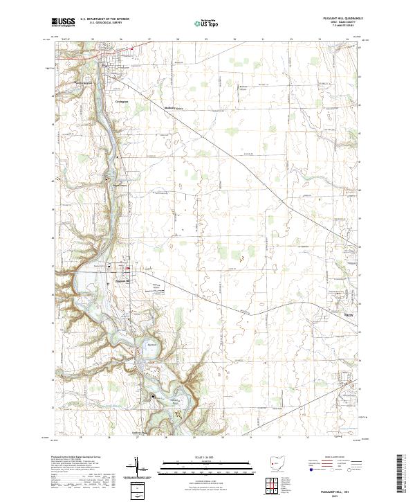 Pleasant Hill 2023 topographic map thumbnail