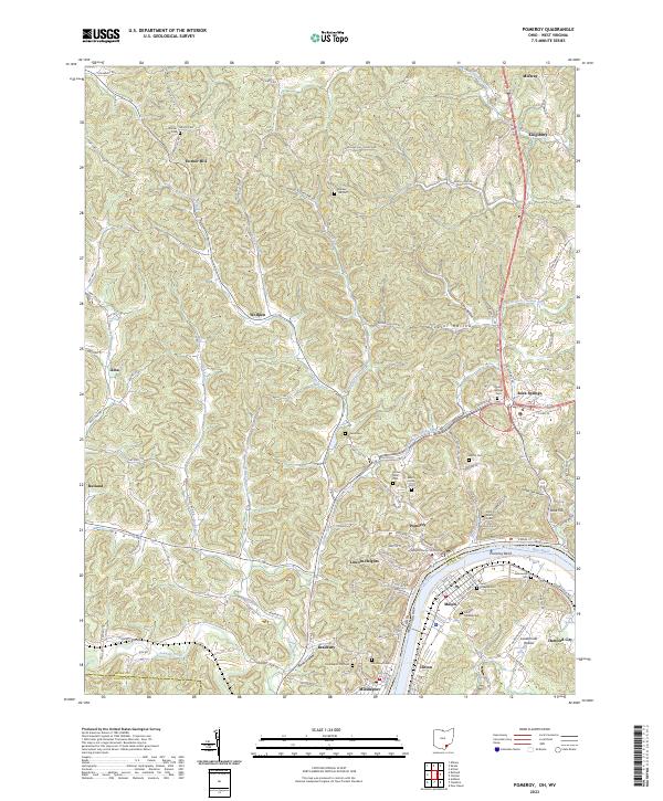 Pomeroy 2023 topographic map thumbnail