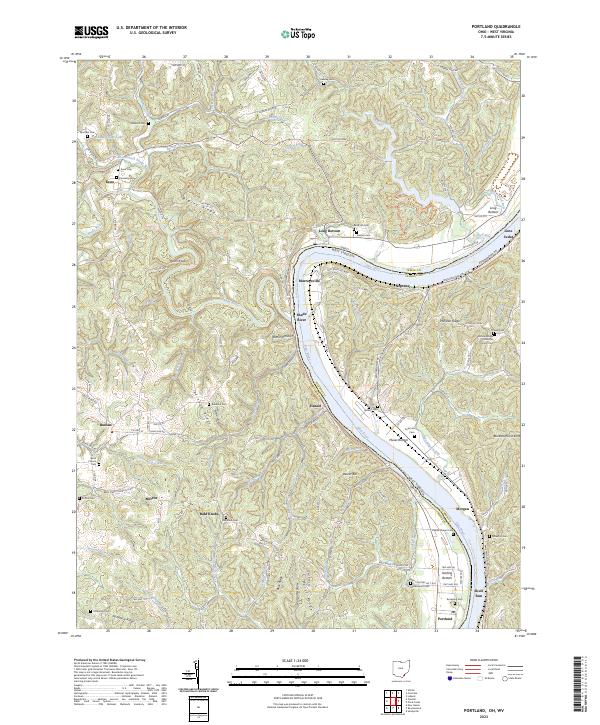 Portland 2023 topographic map thumbnail