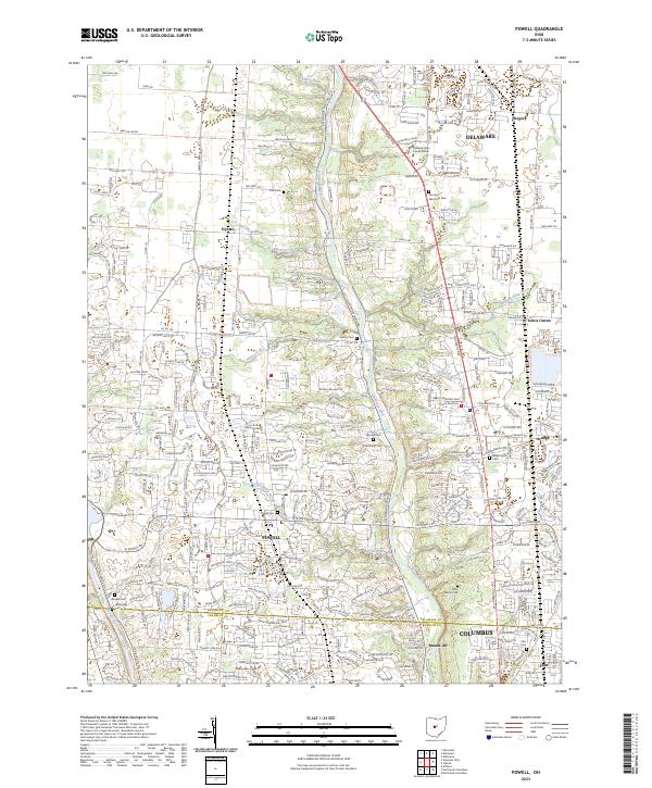 Powell 2023 topographic map thumbnail