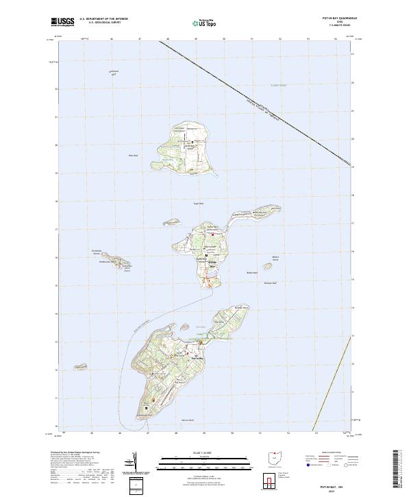 Put-in-Bay 2023 topographic map thumbnail
