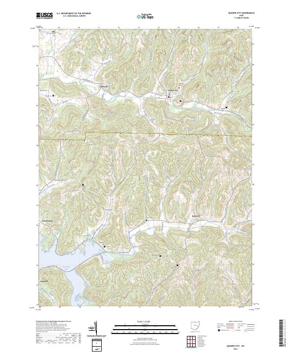 Quaker City 2023 topographic map thumbnail