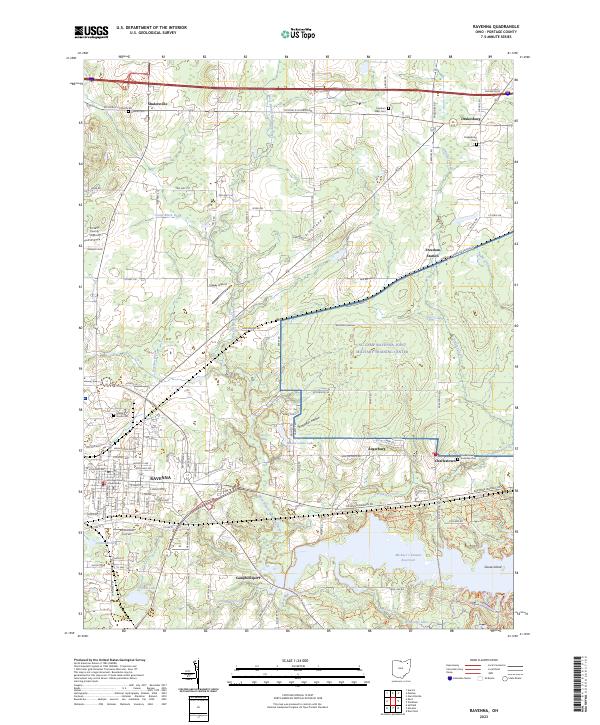 Ravenna 2023 topographic map thumbnail