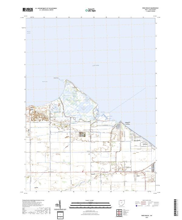 Reno Beach 2023 topographic map thumbnail