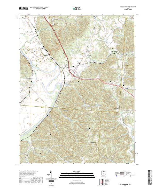 Richmond Dale topographic map thumbnail