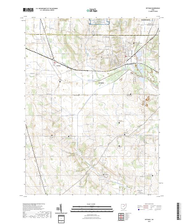 Rittman 2023 topographic map thumbnail