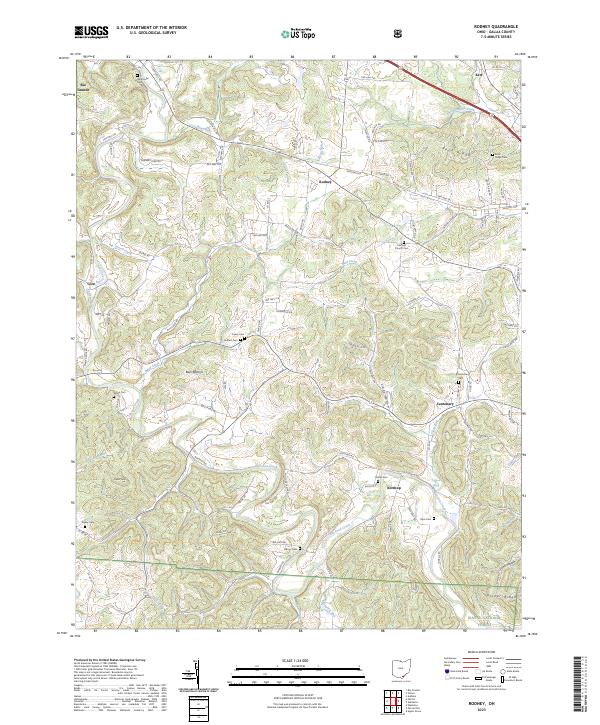 Rodney 2023 topographic map thumbnail