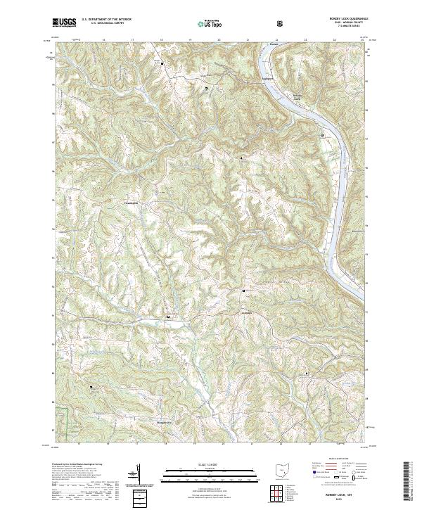 Rokeby Lock 2023 topographic map thumbnail