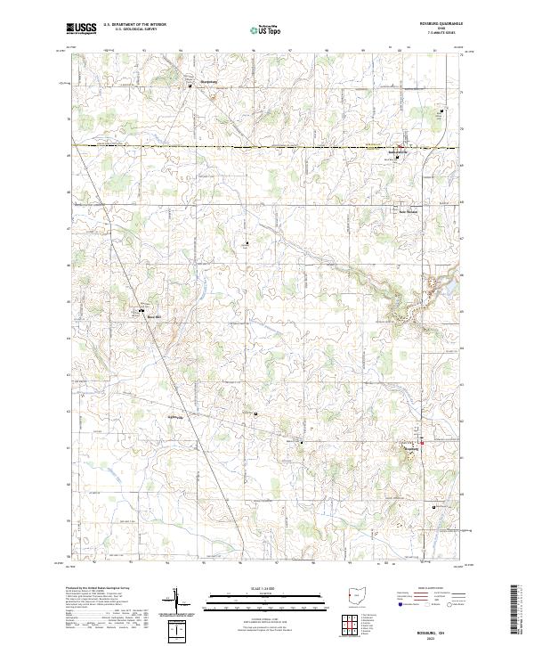 Rossburg 2023 topographic map thumbnail