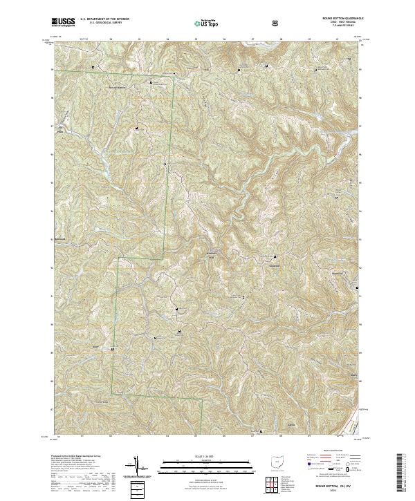 Round Bottom 2023 topographic map thumbnail