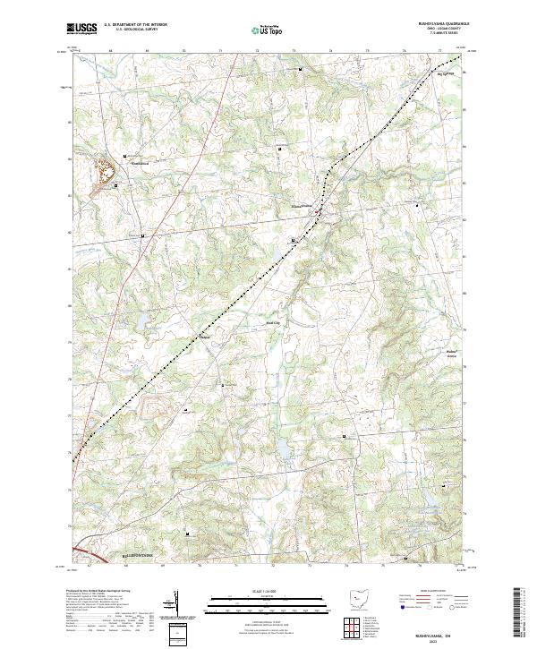Rushsylvania 2023 topographic map thumbnail