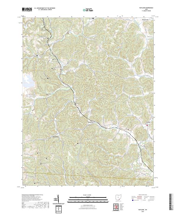 Rutland 2023 topographic map thumbnail