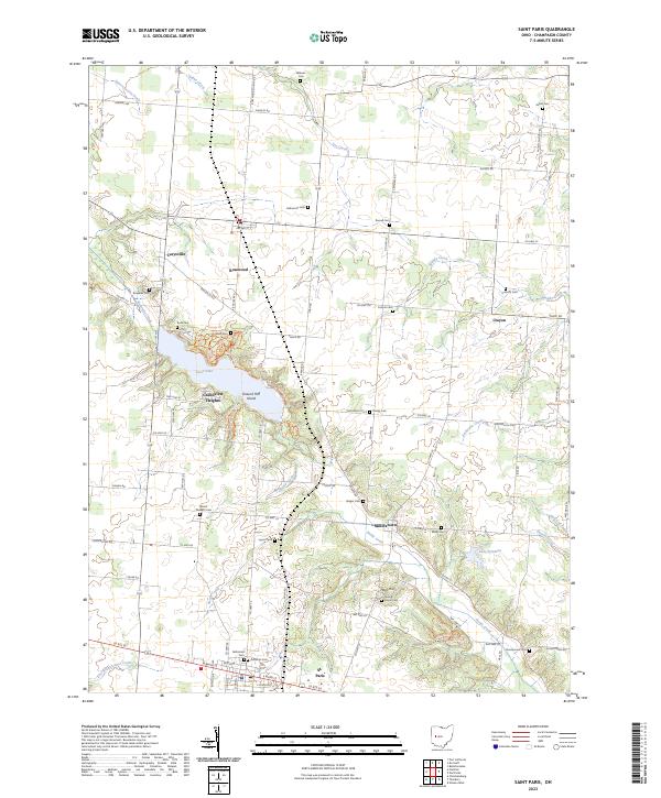 Saint Paris 2023 topographic map thumbnail