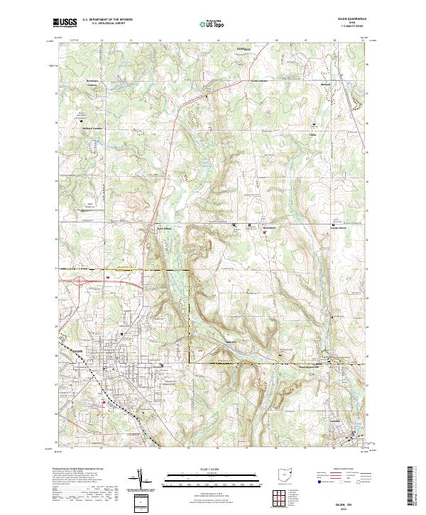 Salem 2023 topographic map thumbnail
