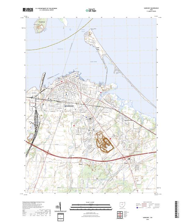 Sandusky 2023 topographic map thumbnail